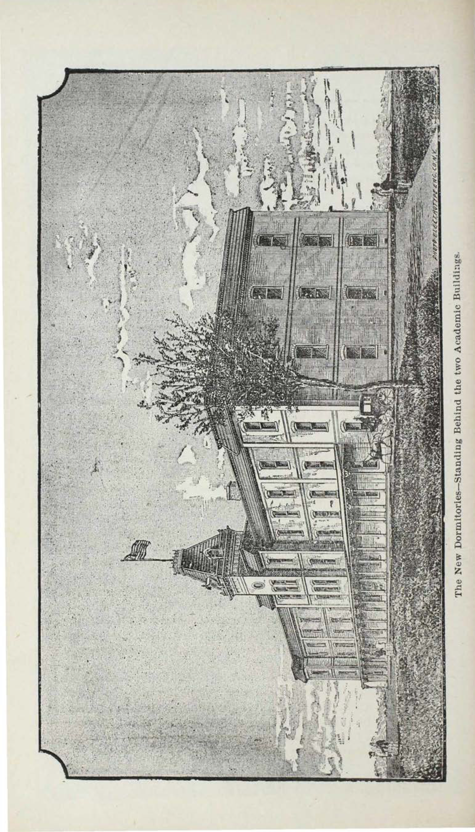 The New Dormitories--Standing Behind the Two Academic Buildings